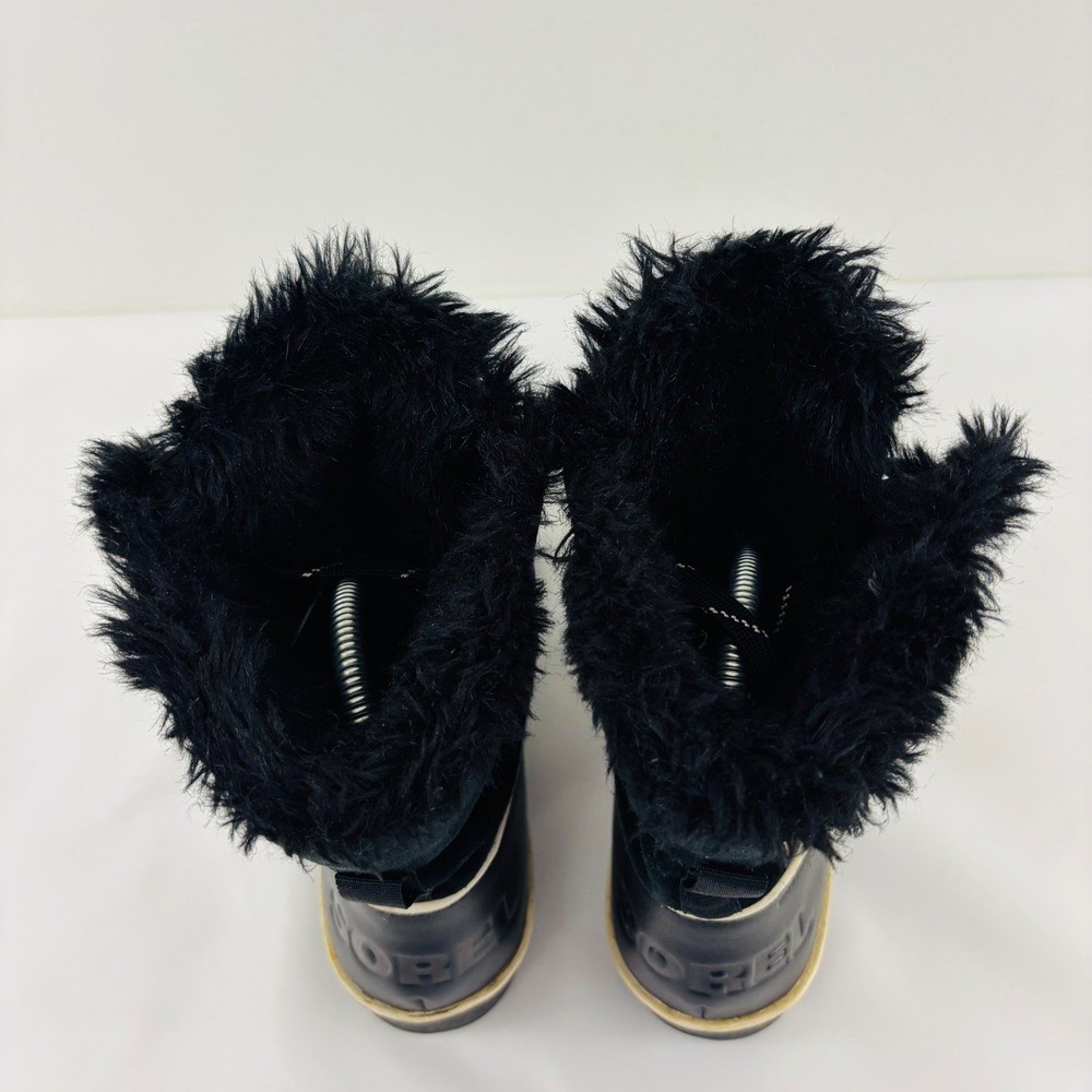 Sorel Tofino Black Suede Waterproof Faux Fur Winter Boots NL2089-010 Womens 7 - Picture 5 of 10